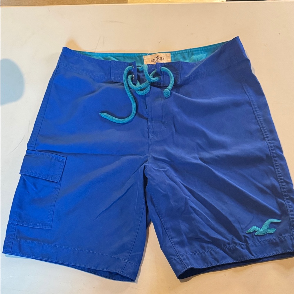 Hollister Men's Blue board Shorts